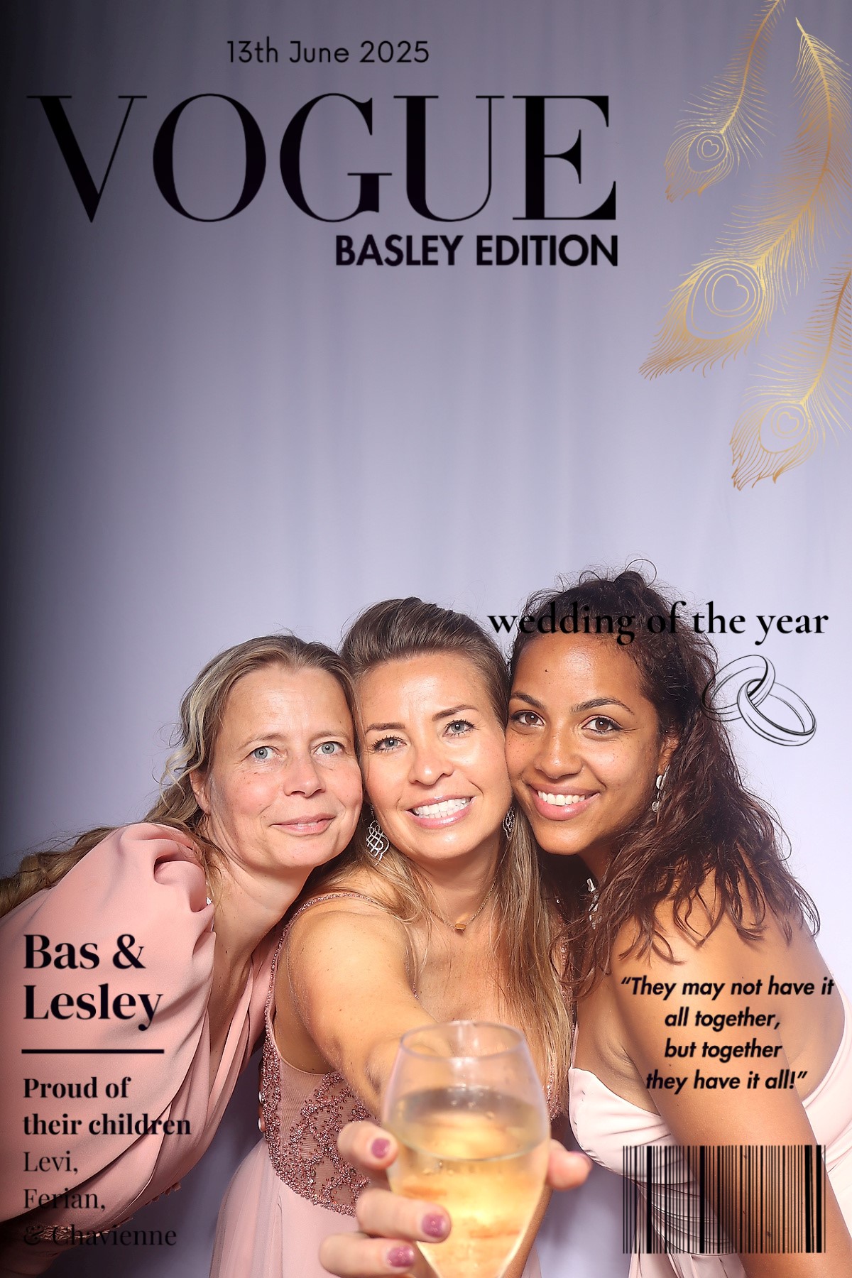 De photobooth zuil klaar voor gebruik