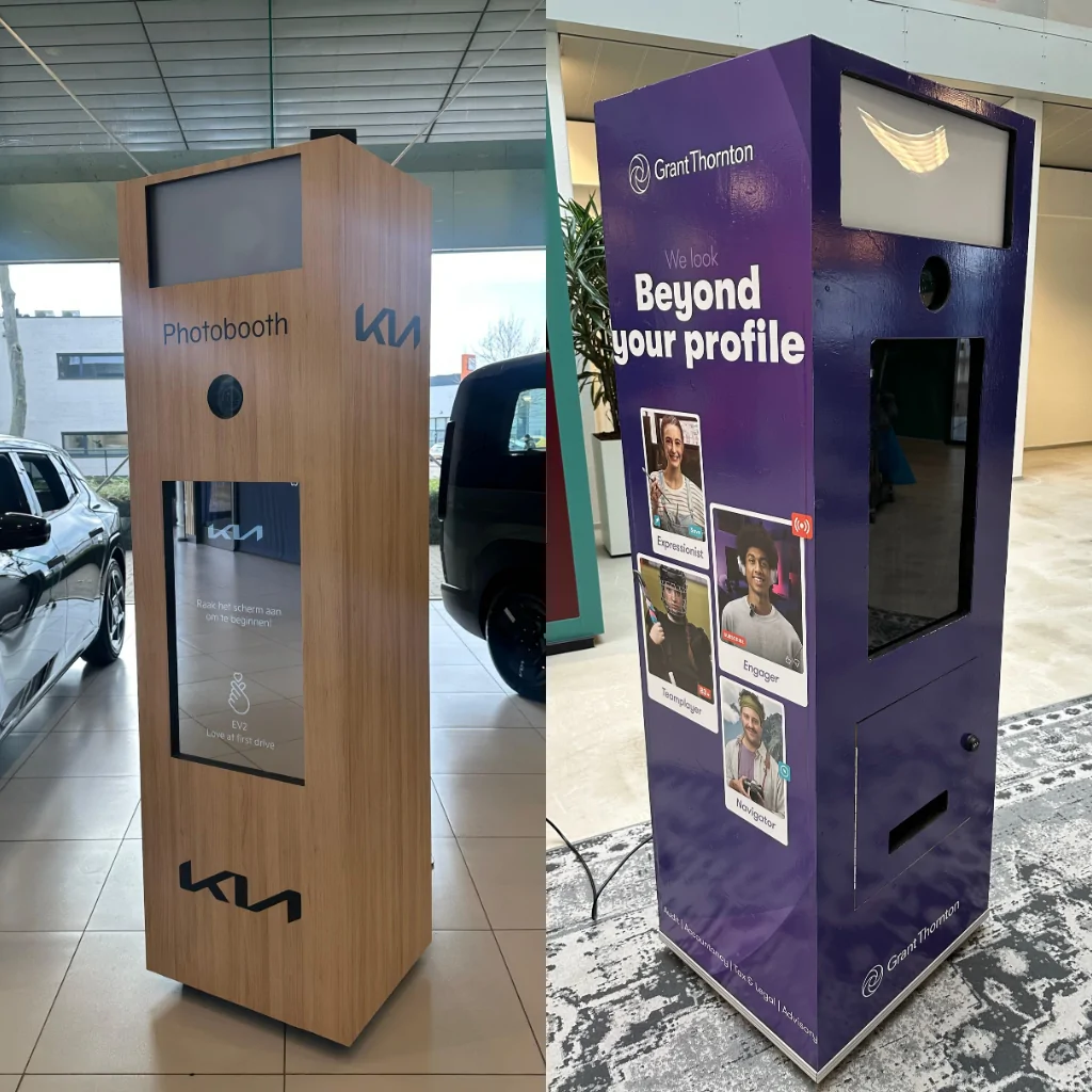 Photobooth in de huisstijl van de klant